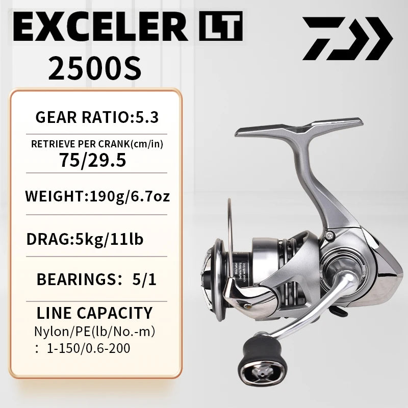 DAIWA Exceler CS LT 2024 – Carrete Spinning 1000–6000