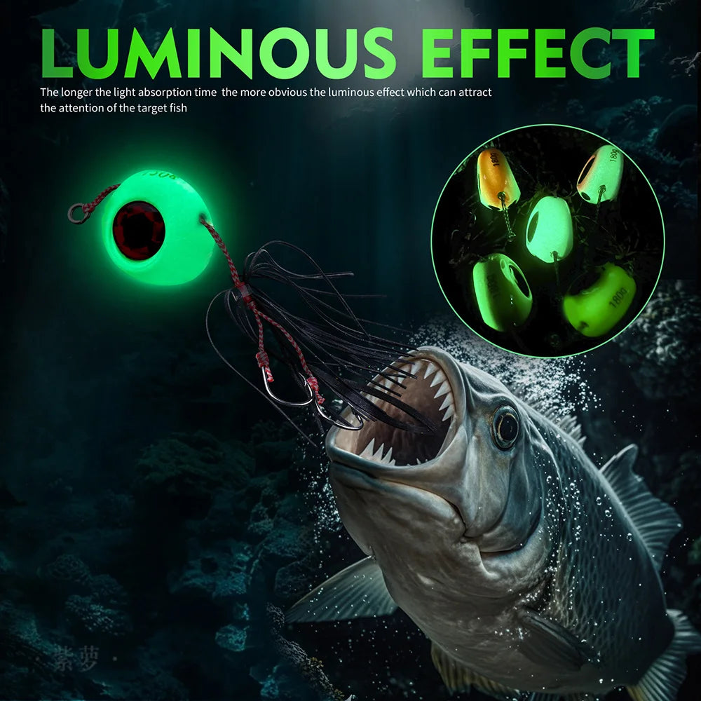 Jig Metálico Luminoso – 40–180 g