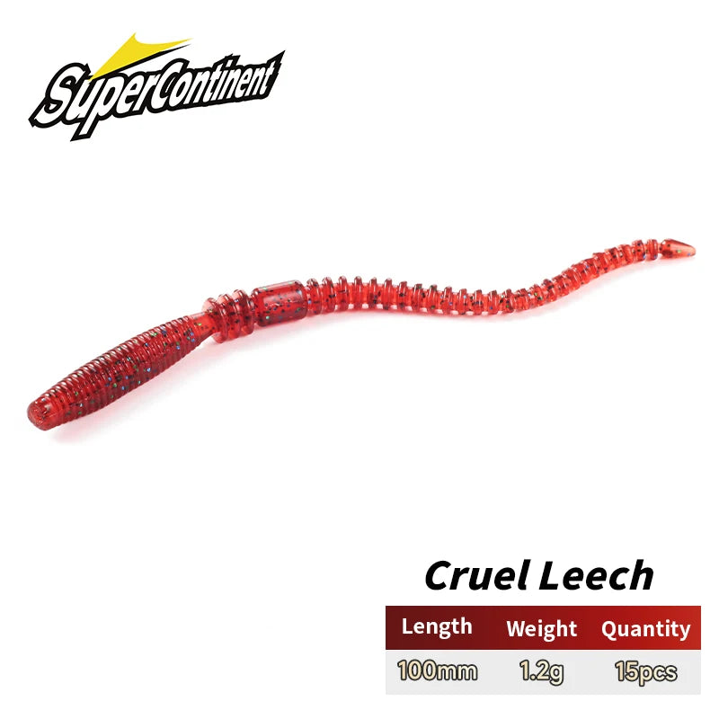 Cruel Leech – Vinilo Worm UV 100 mm (15 uds.)