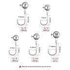 Cabezas Plomadas Jig Head – 1,75–120 g (10 uds.)