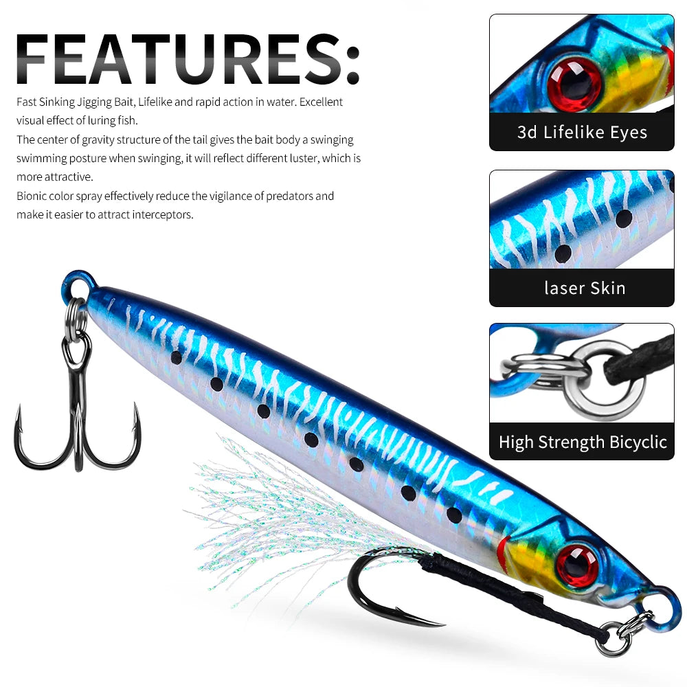 Jig Metálico para Jigging – Fast/Slow/Vertical