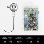 Cabezas Plomadas Jig Head – 1,75–120 g (10 uds.)