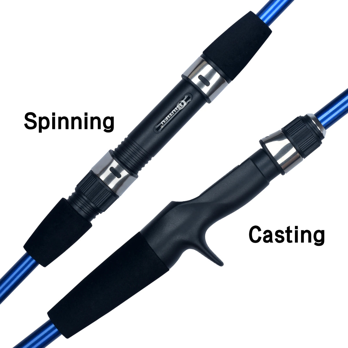 BIUTIFU Mini – Caña Travel Spinning/Baitcasting 1,8–2,1 m