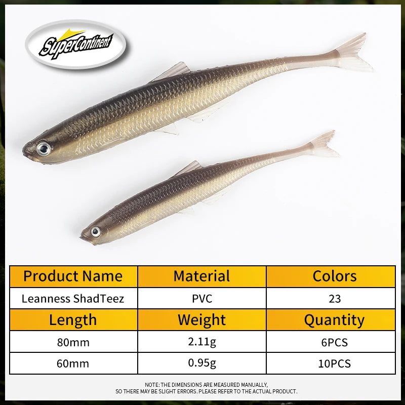 Leanness ShadTeez – Vinilo Shad 60/80 mm