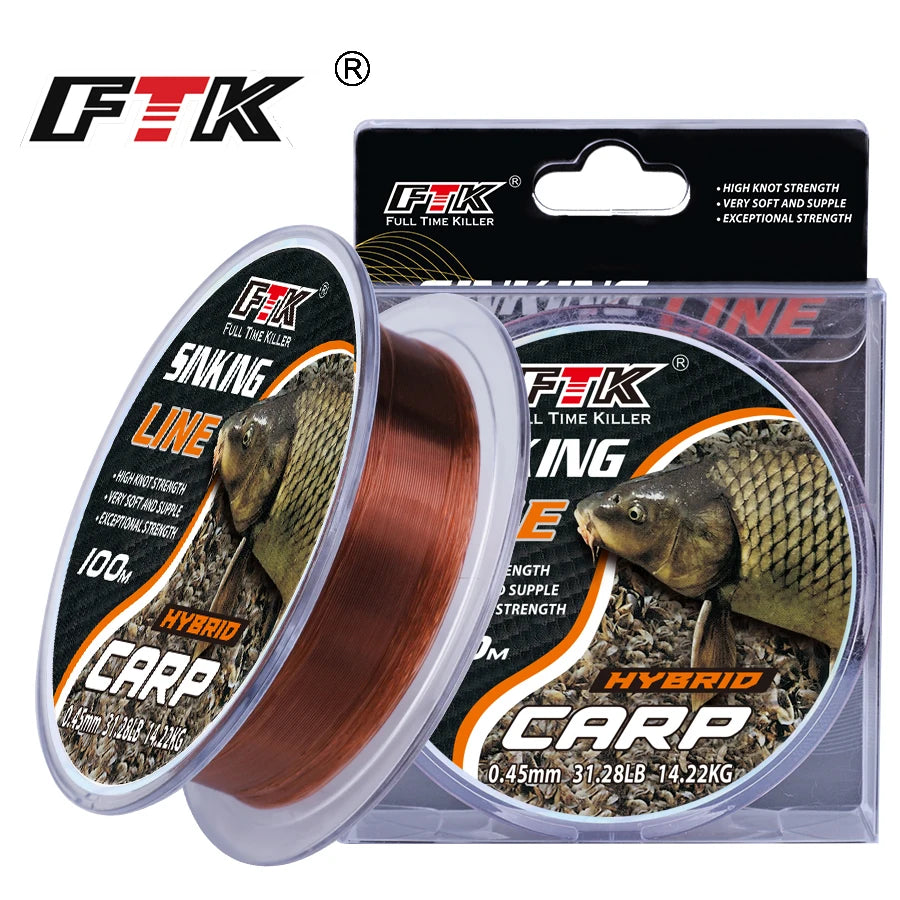 Línea de Pesca Recubierta de Fluorocarbono – 0,14–0,50 mm