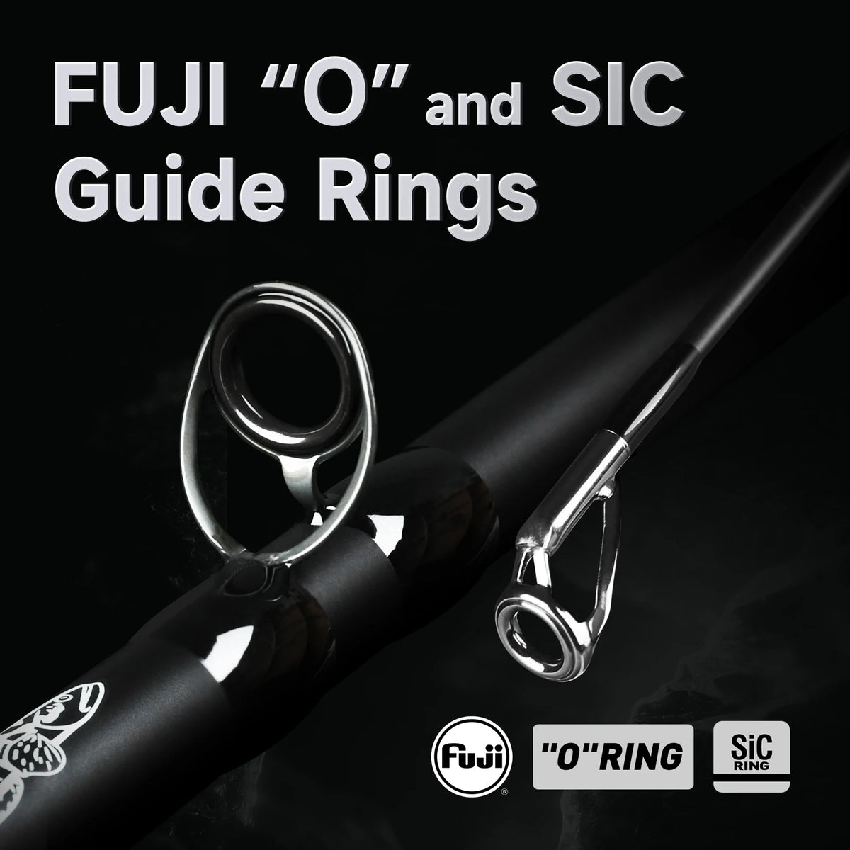 HANDING Black Beaver II – Caña Casting Fuji