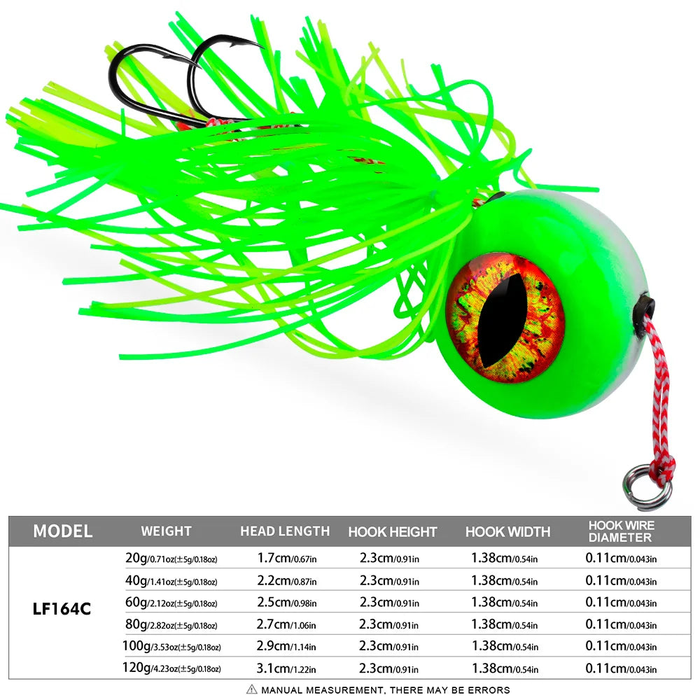 Jig Head con Falda de Pulpo y Assist Hook