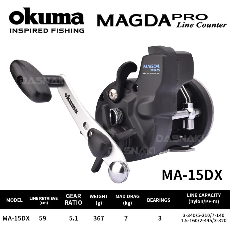OKUMA Magda DT – Carrete de Curricán