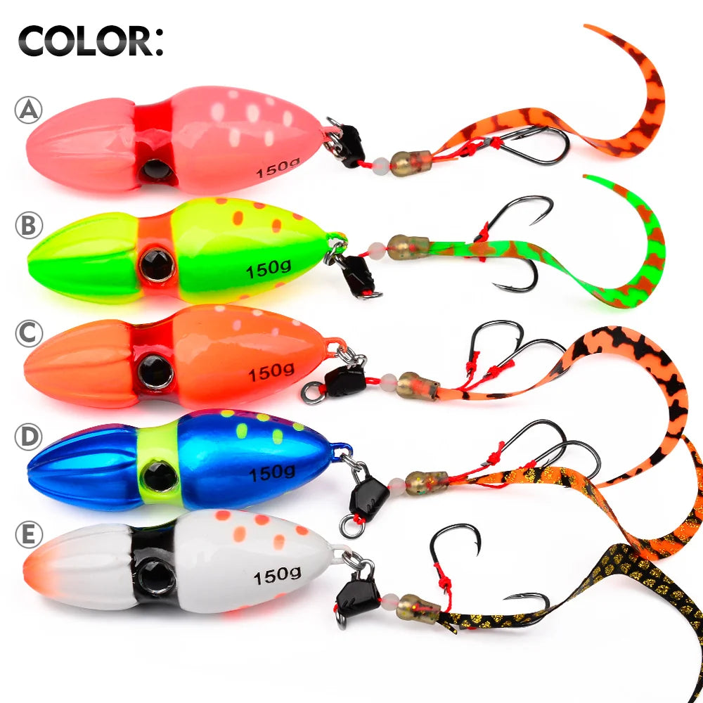 Jig Deslizante Tipo Calabaza – Luminoso con Falda