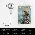 Cabezas Plomadas Jig Head – 1,75–120 g (10 uds.)