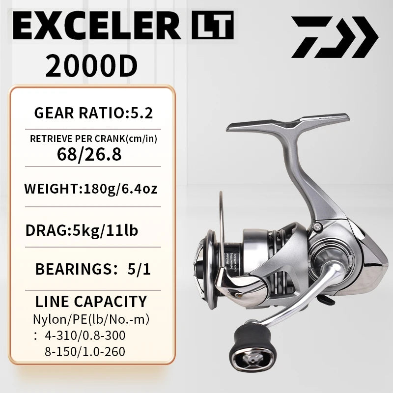 DAIWA Exceler CS LT 2024 – Carrete Spinning 1000–6000