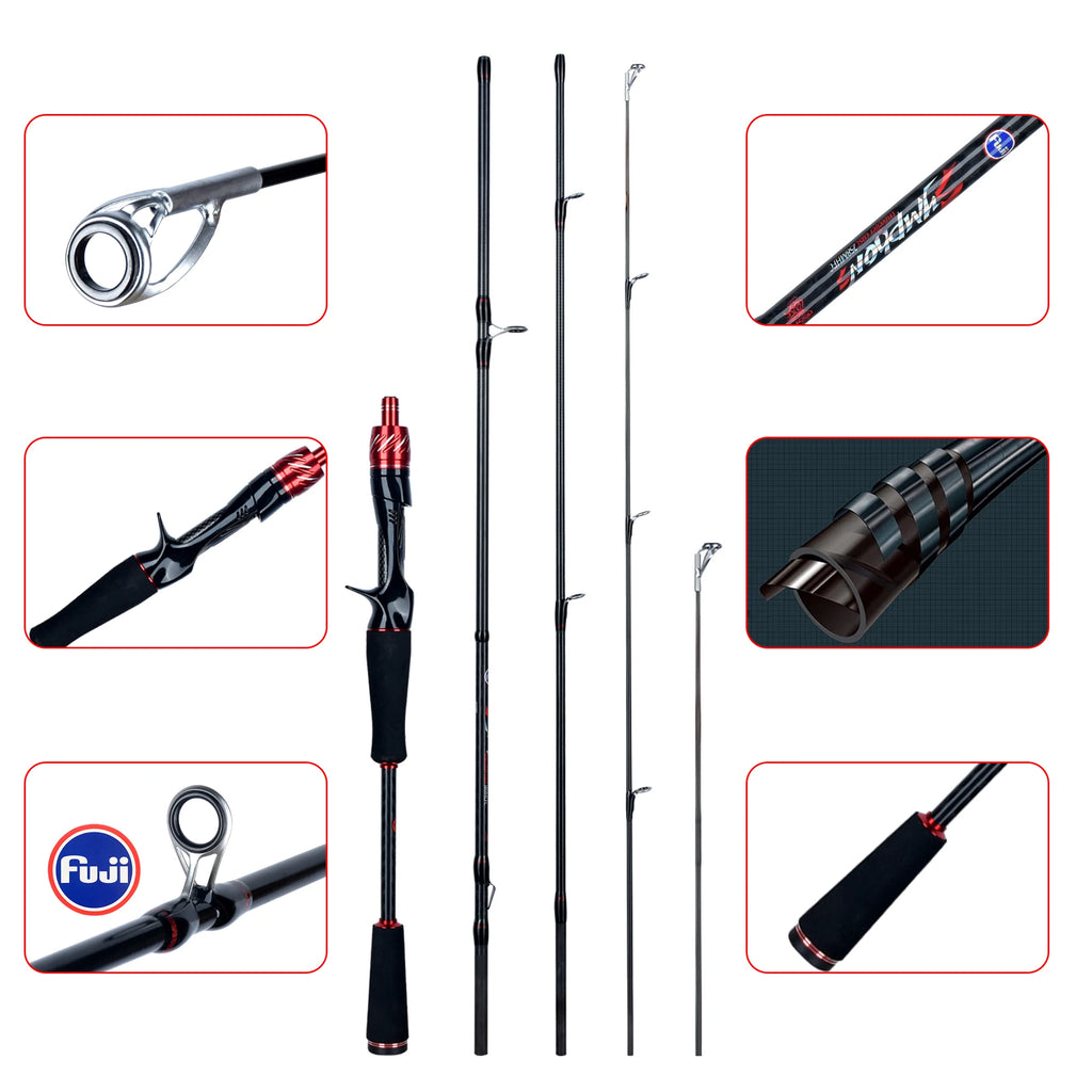 BIUTIFU PHISHGER Traveller – Caña Travel Spinning/Casting 1,8–3 m