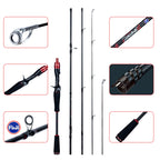 BIUTIFU PHISHGER Traveller – Caña Travel Spinning/Casting 1,8–3 m