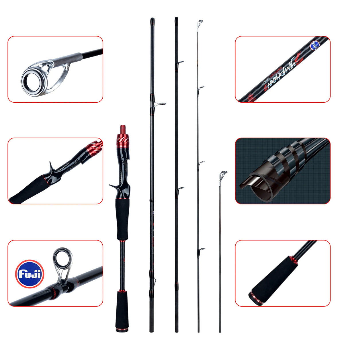 BIUTIFU PHISHGER Traveller – Caña Travel Spinning/Casting 1,8–3 m
