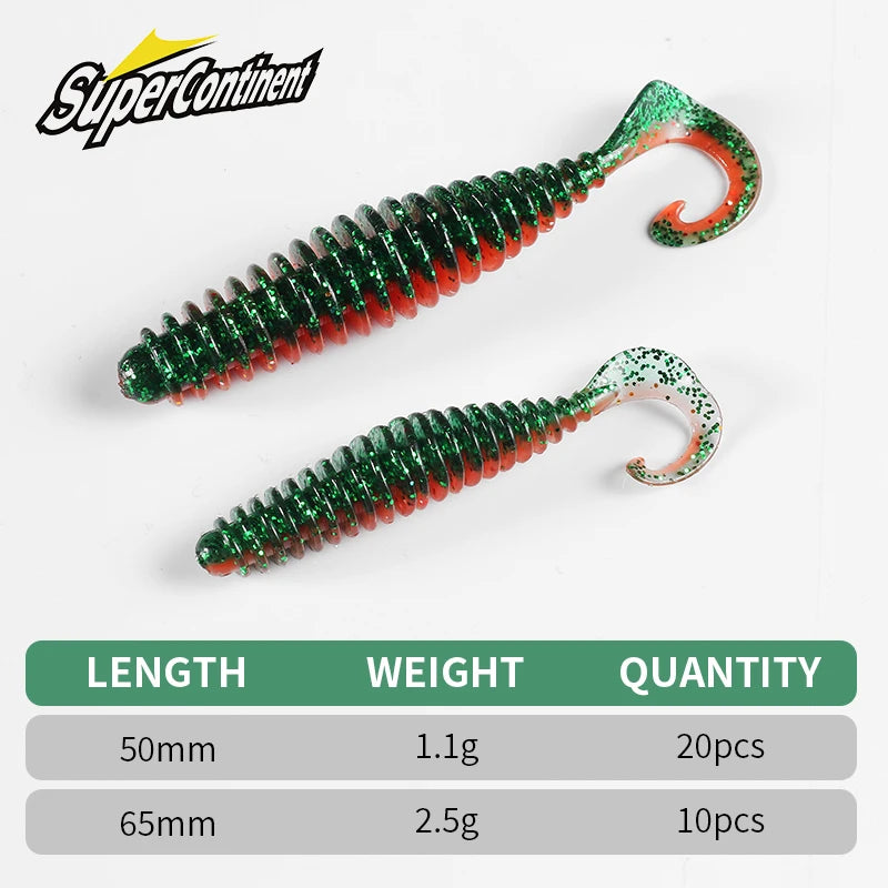 Tanan-Tail – Vinilo Blando 50/65 mm para Carpa y Lubina