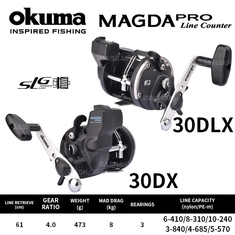 OKUMA Magda DT – Carrete de Curricán