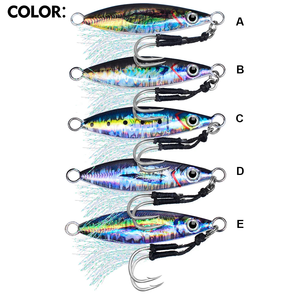 Jig Metálico Fast Sinking – Pack 5 uds.