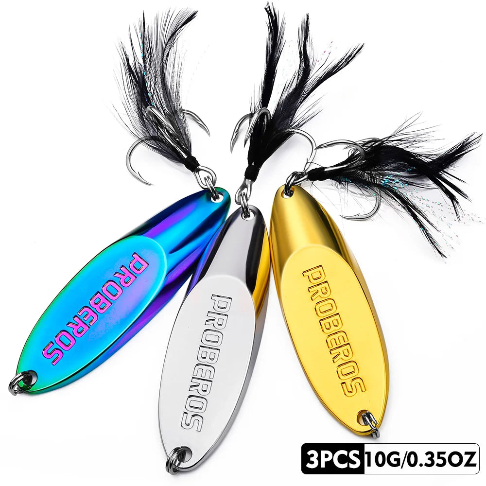 Cuchara Oscilante de Lanzamiento Largo – Pack 3 uds.